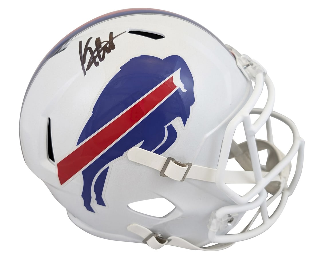 Keon Coleman Signed Buffalo Bills Full Size Speed Rep Helmet BAS Authenticated (1 of 3)