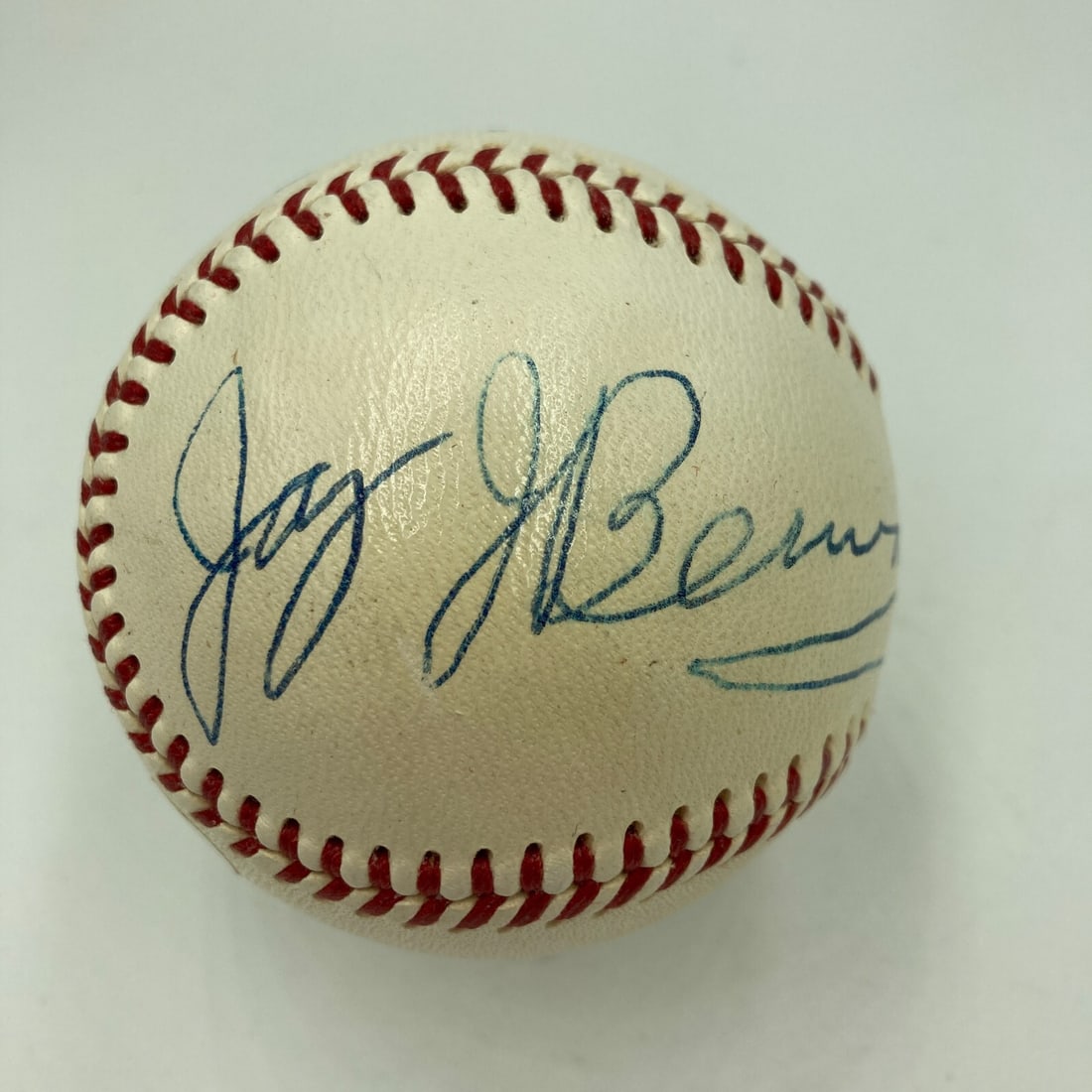 Jay Berwanger Signed 1950s Heisman Trophy Baseball JSA Certified (1 of 6)
