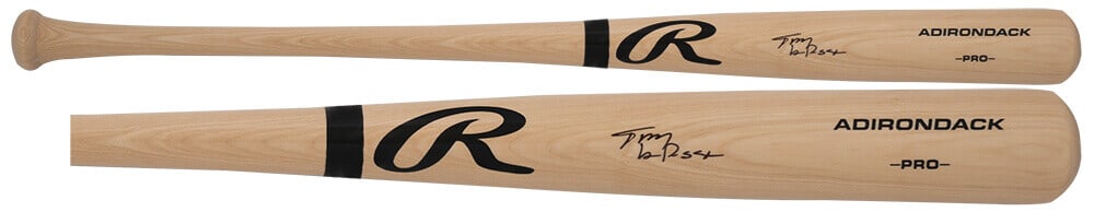 Tony LaRussa Signed Rawlings Pro Blonde Baseball Bat with COA (1 of 2)