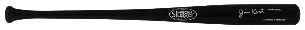 Jim Kaat Signed Louisville Slugger Black Bat with COA (1 of 2)
