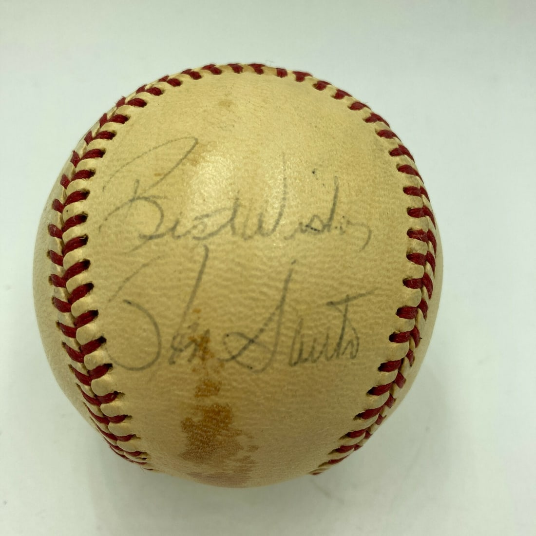 Ron Santo Signed 1960s American League Baseball JSA COA (1 of 4)