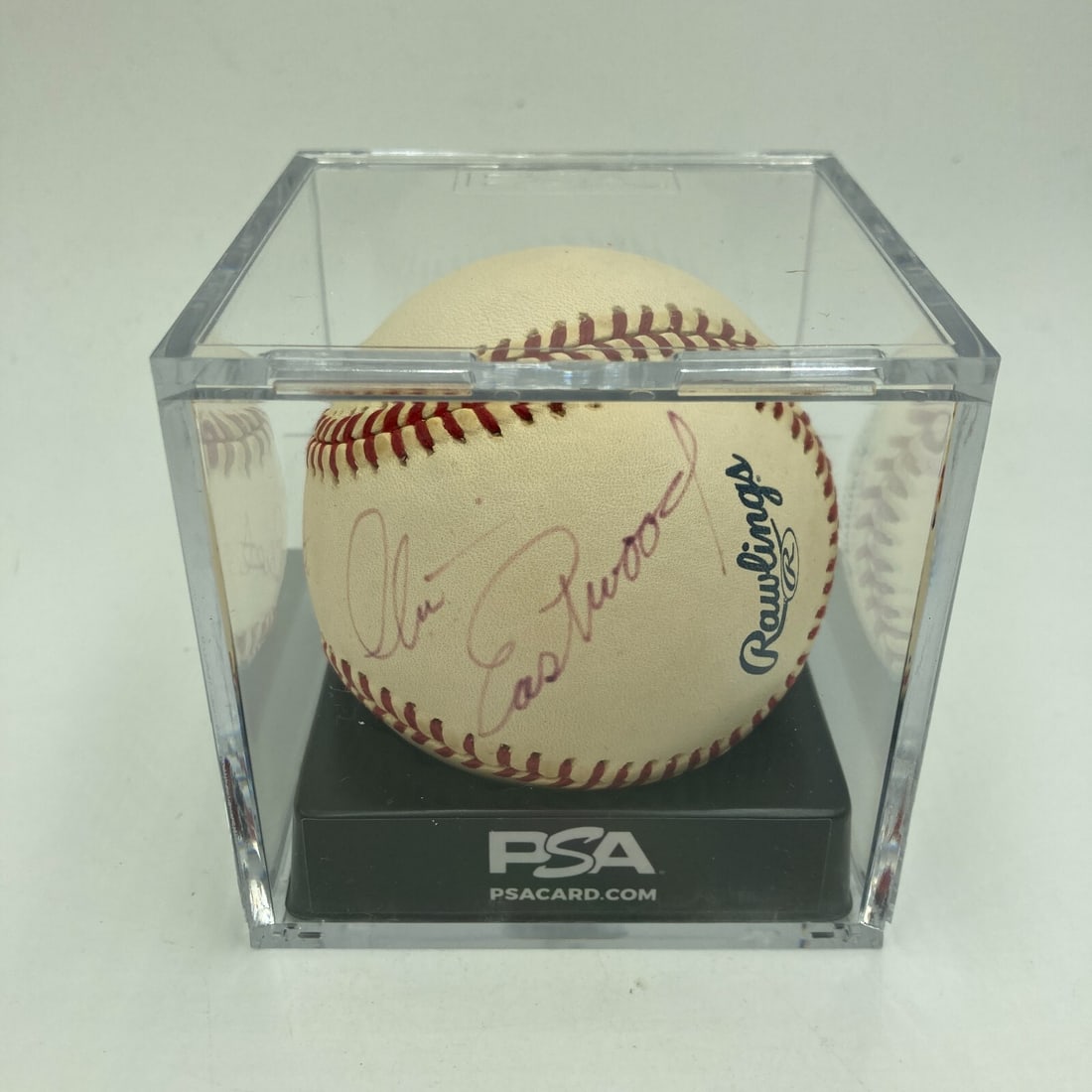 Clint Eastwood Signed Major League Baseball with PSA DNA COA (1 of 10)