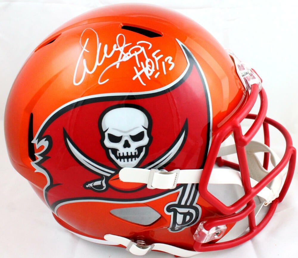 Warren Sapp Autographed Tampa Bay Buccaneers Flash Speed Helmet Beckett Holo (1 of 10)