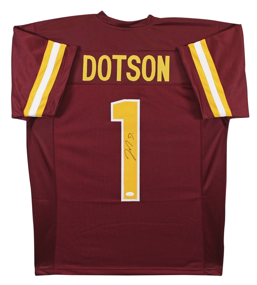 Jahan Dotson Signed Maroon Pro Style Jersey Washington Commanders JSA (1 of 3)