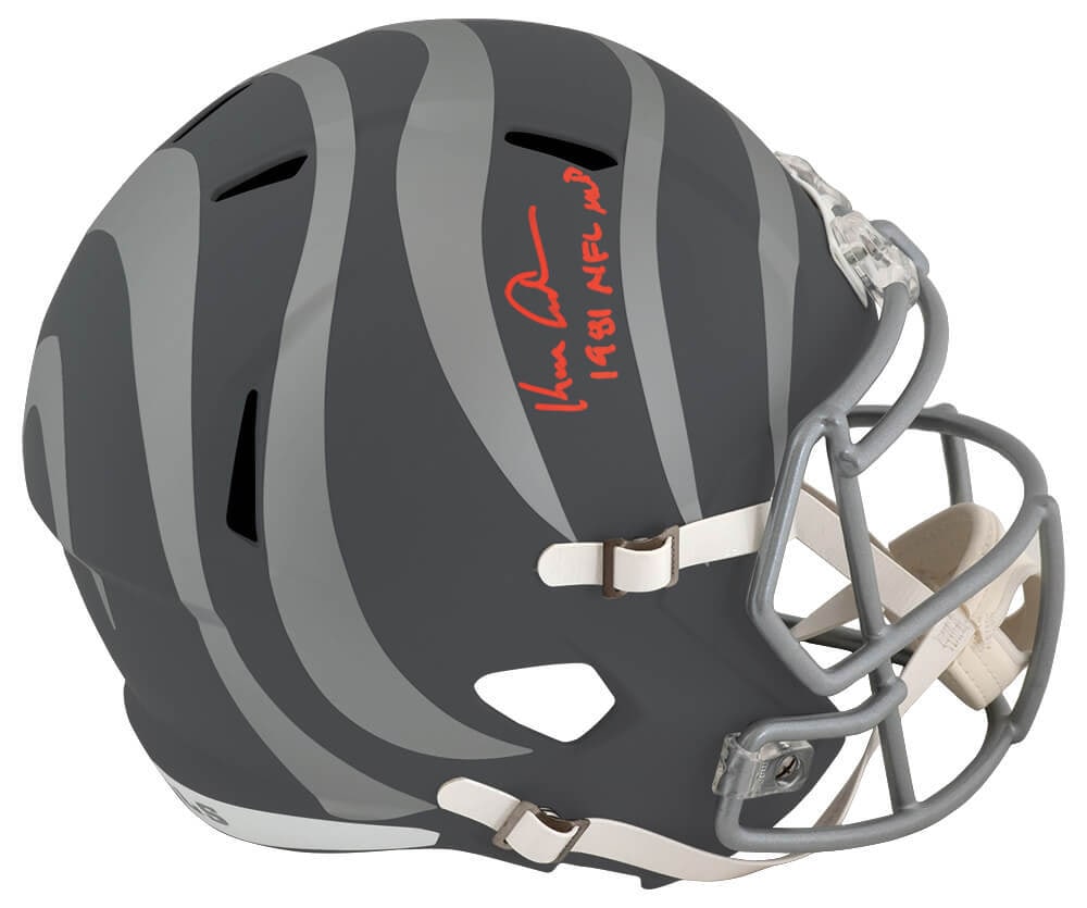Ken Anderson Signed Bengals Riddell Helmet with 81 MVP Inscription (1 of 1)
