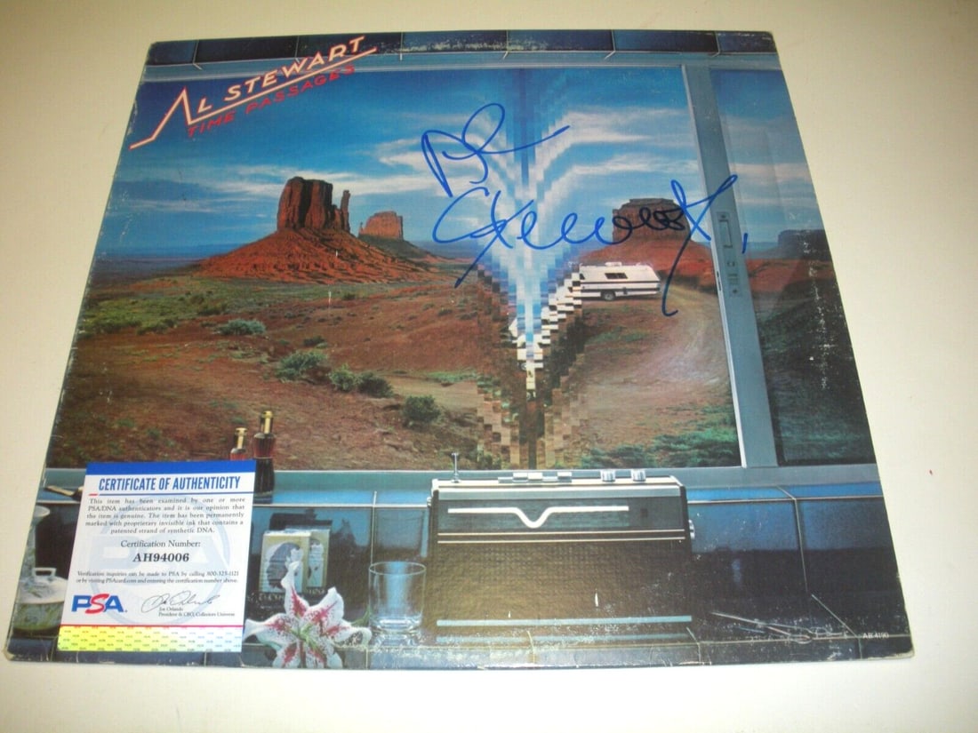 Al Stewart Time Passages Signed LP Album with PSA/DNA COA (1 of 1)