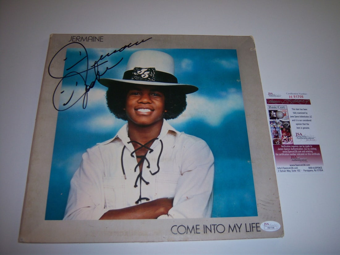 Jermaine Jackson Come Into My Life Signed LP JSA COA Jackson 5 (1 of 1)