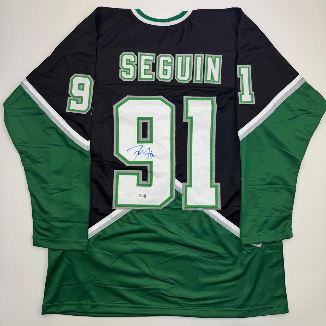 Tyler Seguin Signed Custom Dallas Black Hockey Jersey Beckett COA (1 of 4)