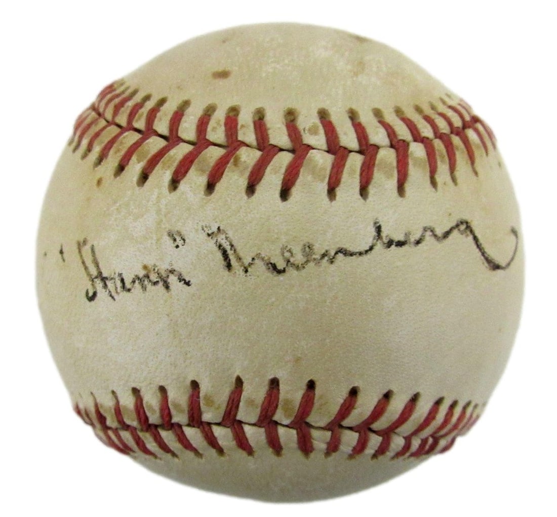 Hank Greenberg HOF Signed White Sox Baseball JSA Authenticated (1 of 7)