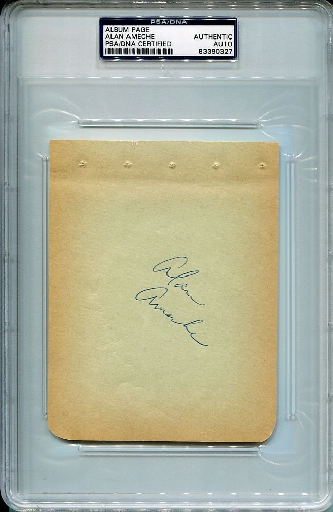 Alan Ameche Autographed Album Page 6x4.5 PSA/DNA Certified Heisman (1 of 3)