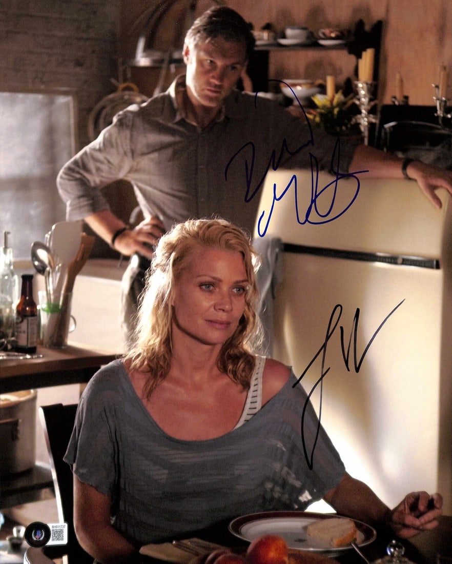 Laurie Holden David Morrissey Signed 11x14 Walking Dead Photo Beckett Certified (1 of 1)