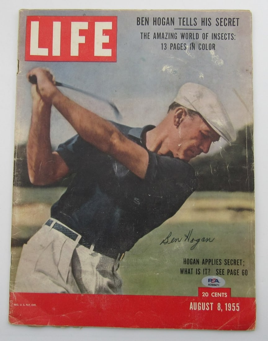 August 8 1955 Life Magazine Signed by Ben Hogan PSA DNA Authenticated (1 of 5)