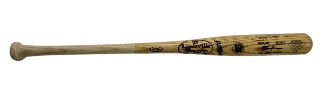 Tony Gwynn Signed Louisville Slugger Bat with Stats Padres Beckett Authenticated (1 of 6)