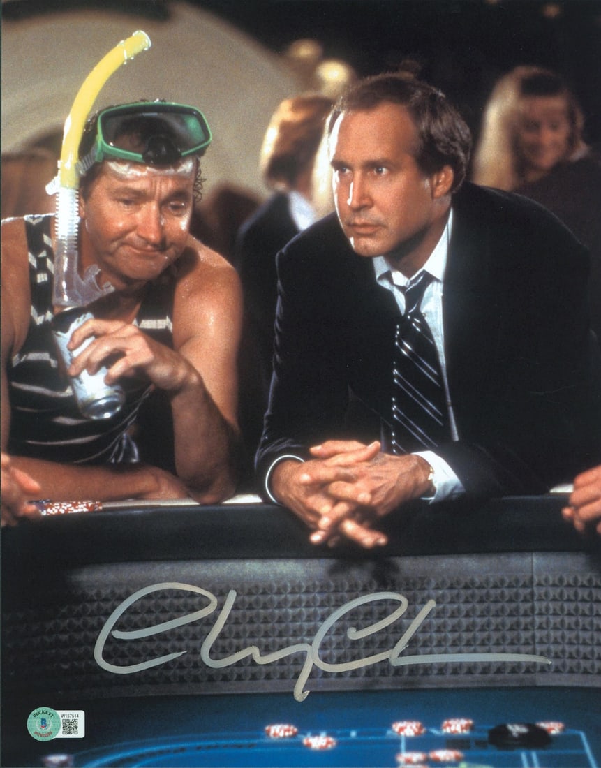 Chevy Chase Randy Quaid Signed 11x14 Photo National Lampoon Vegas Vacation BAS Authenticated: Chevy Chase Randy Quaid Signed 11x14 Photo National Lampoon Vegas Vacation BAS Authenticated This stunning 11x14 vertical photograph features Chevy Chase and Randy Quaid from the iconic film 'National