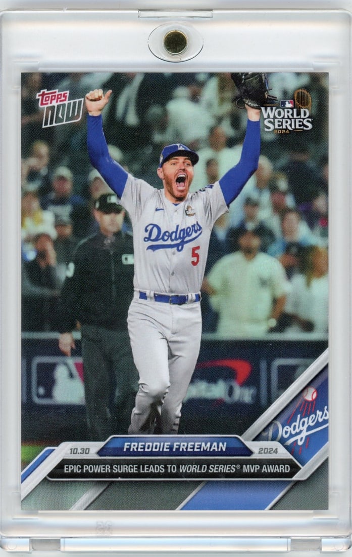 2024 Topps Now Freddie Freeman #886SP Dodgers Baseball Card Graded Authentic (1 of 2)