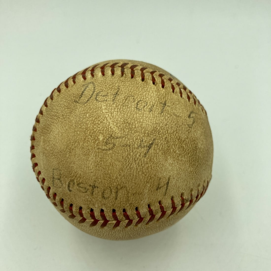 Mickey Lolich Signed Game Used Baseball Win 177 Beckett COA (1 of 8)