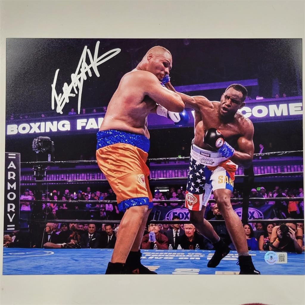 Frank Sanchez Signed 11x14 Boxing Photo Beckett BAS Authenticated (1 of 3)
