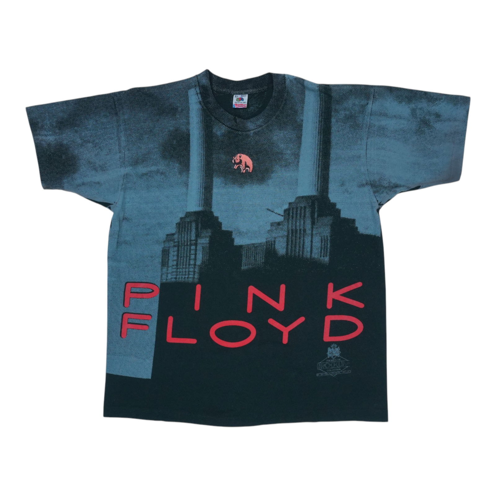 Vintage 1991 Pink Floyd Graphic Black Cotton T-Shirt Extra Large (1 of 8)