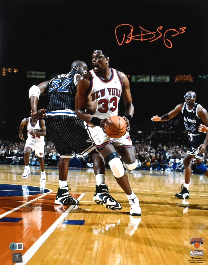 Patrick Ewing Signed New York Knicks 16x20 Photo Beckett Authentic (1 of 2)