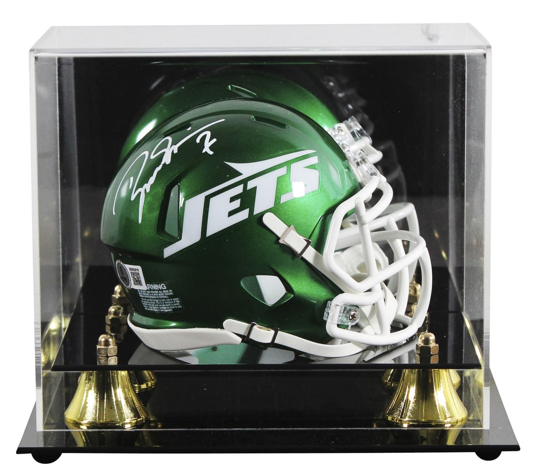 Boomer Esiason Signed New York Jets Speed Mini Helmet BAS Authenticated (1 of 3)