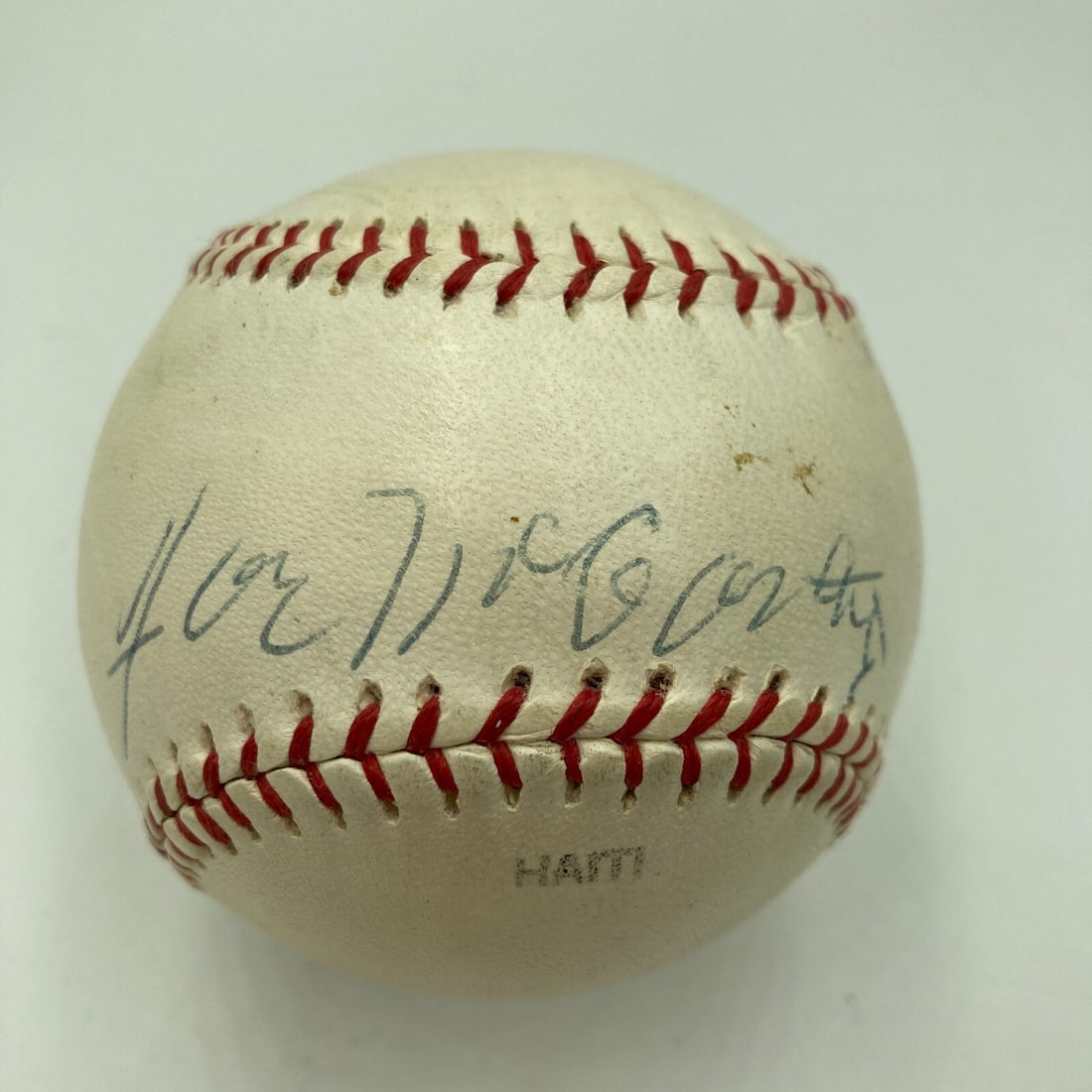 Joe McCarthy Signed Cooperstown Baseball PSA DNA LOA: Joe McCarthy Signed Cooperstown Baseball PSA DNA LOA This original Cooperstown Hall of Fame baseball is signed by legendary MLB player Joe McCarthy. The autograph is authenticated by the Professional