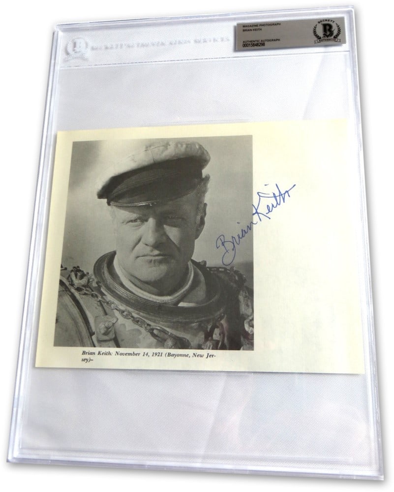 Brian Keith A Family Affair Autographed Photo Beckett Authenticated 8.75 x 12 (1 of 3)