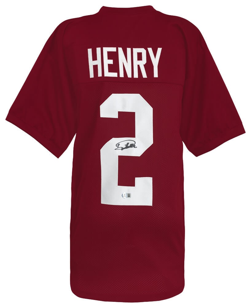 Derrick Henry Signed Maroon College Football Jersey Beckett COA (1 of 3)