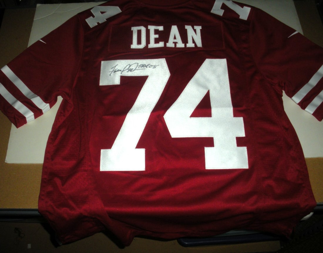 FRED DEAN SAN FRANCISCO 49ERS SIGNED RUSSELL JERSEY WITH COA (1 of 3)