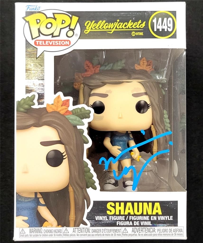 Shauna Yellowjackets 1449 Funko Pop signed by Melanie Lynskey JSA authenticated: Shauna Yellowjackets 1449 Funko Pop signed by Melanie Lynskey JSA authenticated This Funko Pop! figure of Shauna from Yellowjackets, number 1449, is signed by Melanie Lynskey. The autograph has been a