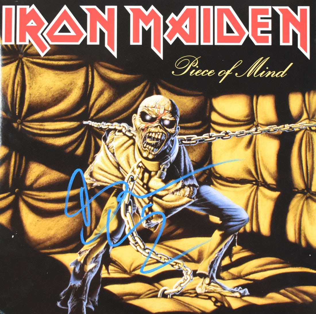 Bruce Dickinson Autographed Iron Maiden Piece of Mind Vinyl Beckett Holo (1 of 4)