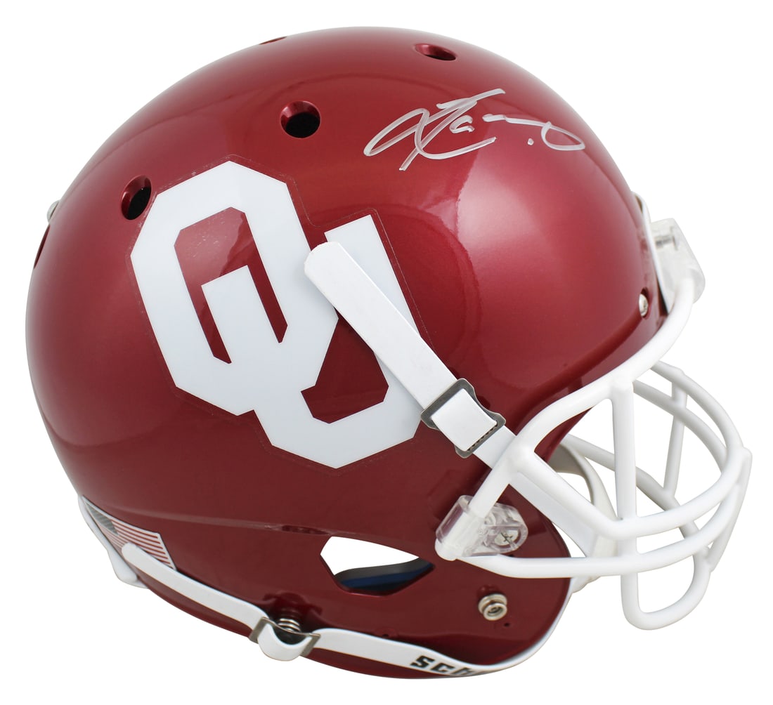 Kyler Murray Signed Oklahoma Sooners Schutt Full Size Helmet BAS Witnessed (1 of 3)