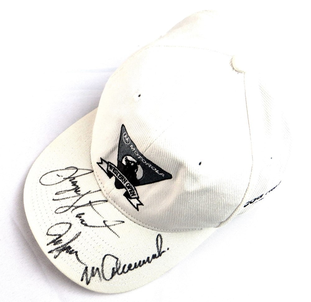 Payne Stewart Mark Calcavecchia Jeff Sluman Signed Golf Hat JSA Authenticated (1 of 4)