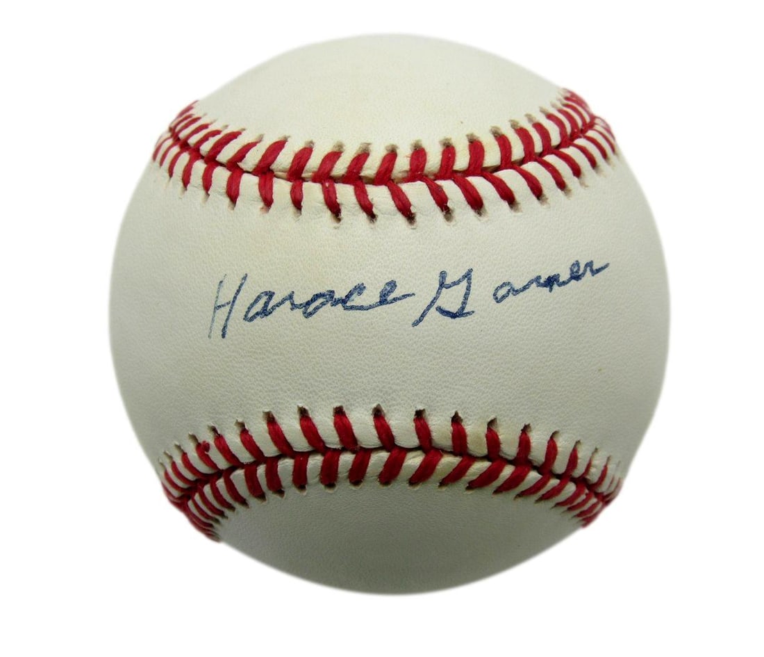 Horace Garner Signed ONL Baseball Indianapolis Clowns Authentic PSA/DNA: Horace Garner Signed ONL Baseball Indianapolis Clowns Authentic PSA/DNA This offering features a Horace Garner signed Official National League (ONL) baseball from the historic Negro League team, the I