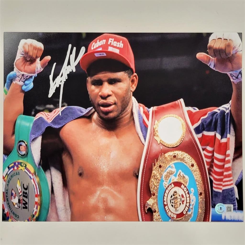 Frank Sanchez Signed 11x14 Boxing Photo Beckett BAS Authenticated (1 of 3)