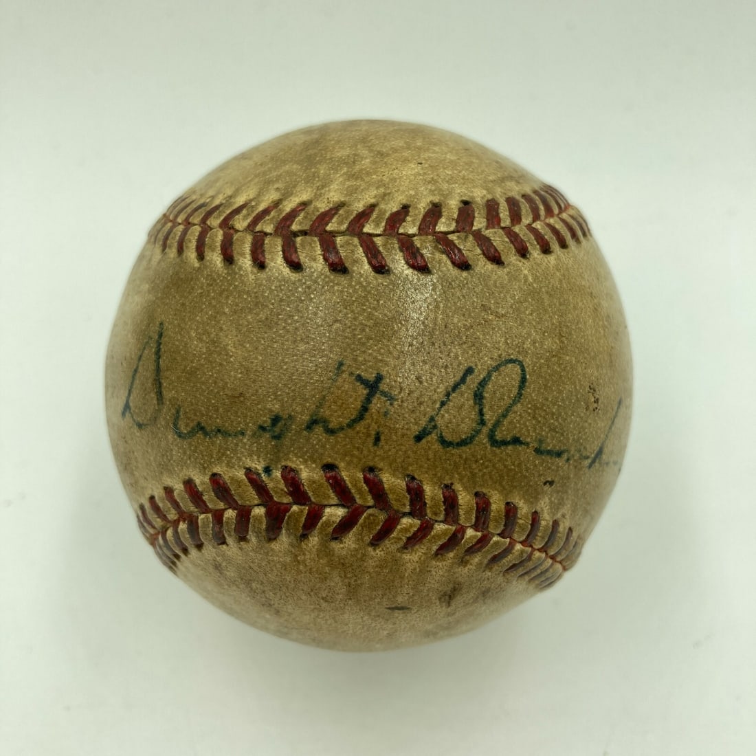 Dwight D. Eisenhower Signed American League Baseball JSA Authenticated: Dwight D. Eisenhower Signed American League Baseball JSA Authenticated This collectible features a single signed American League baseball by President Dwight D. Eisenhower, authenticated by James Spen