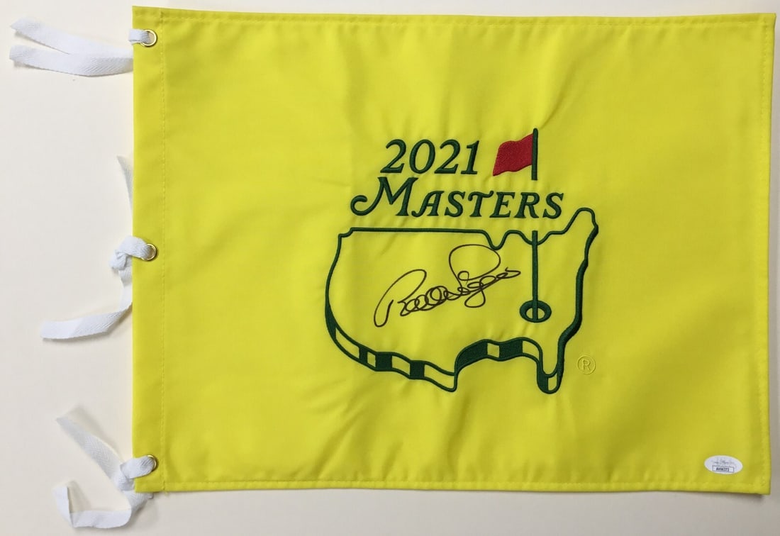 Bernhard Langar 2021 Masters Signed Pin Flag JSA Authenticated (1 of 4)