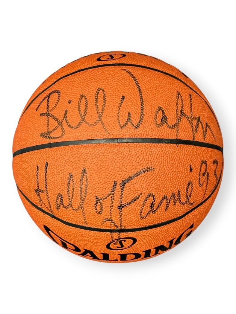 Basketball Signed by Bill Walton Inscribed Hall of Fame 93 PSA Authenticated (1 of 3)