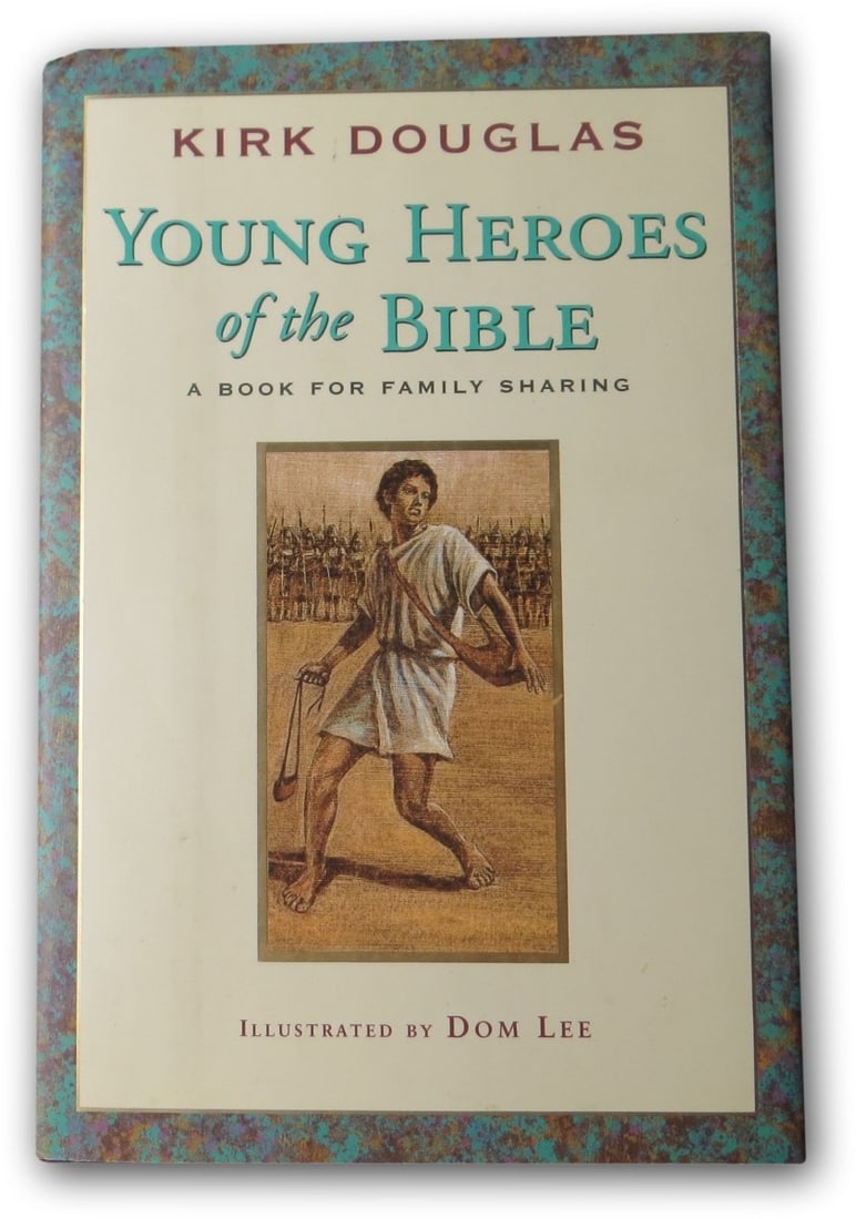 Kirk Douglas Young Heroes Bible Signed Book JSA Authentic: Kirk Douglas Young Heroes Bible Signed Book JSA Authentic This is an authentic hardcover book titled 'Young Heroes' signed by the legendary actor Kirk Douglas. The autograph has been verified by James