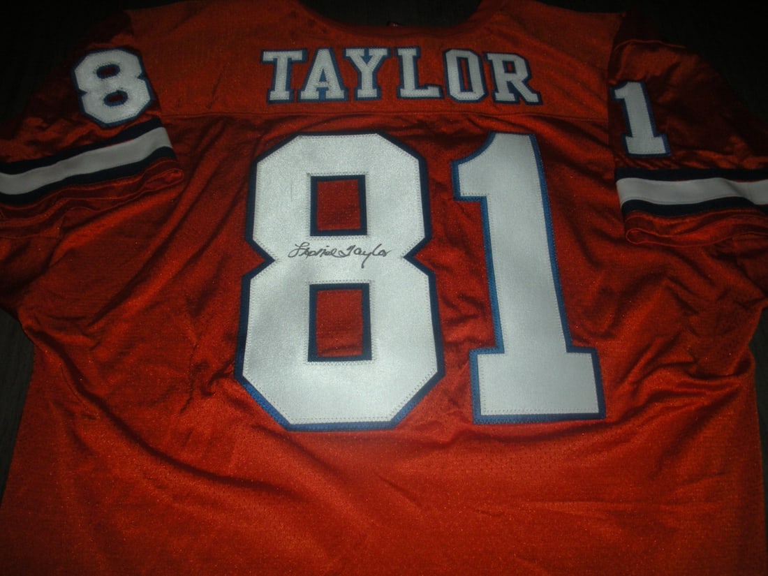 Lionel Taylor Denver Broncos Signed Wilson Jersey with BAS COA (1 of 3)