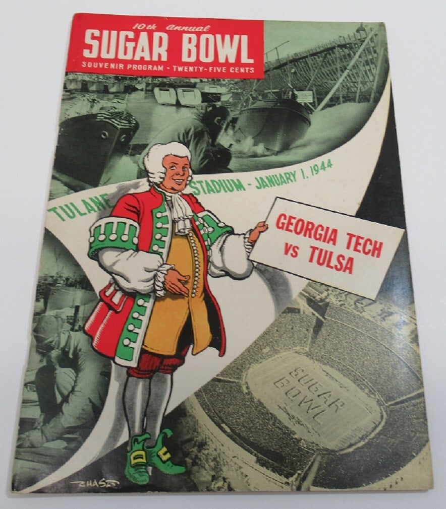 1944 Sugar Bowl Program Georgia Tech vs Tulsa Football Original (1 of 7)