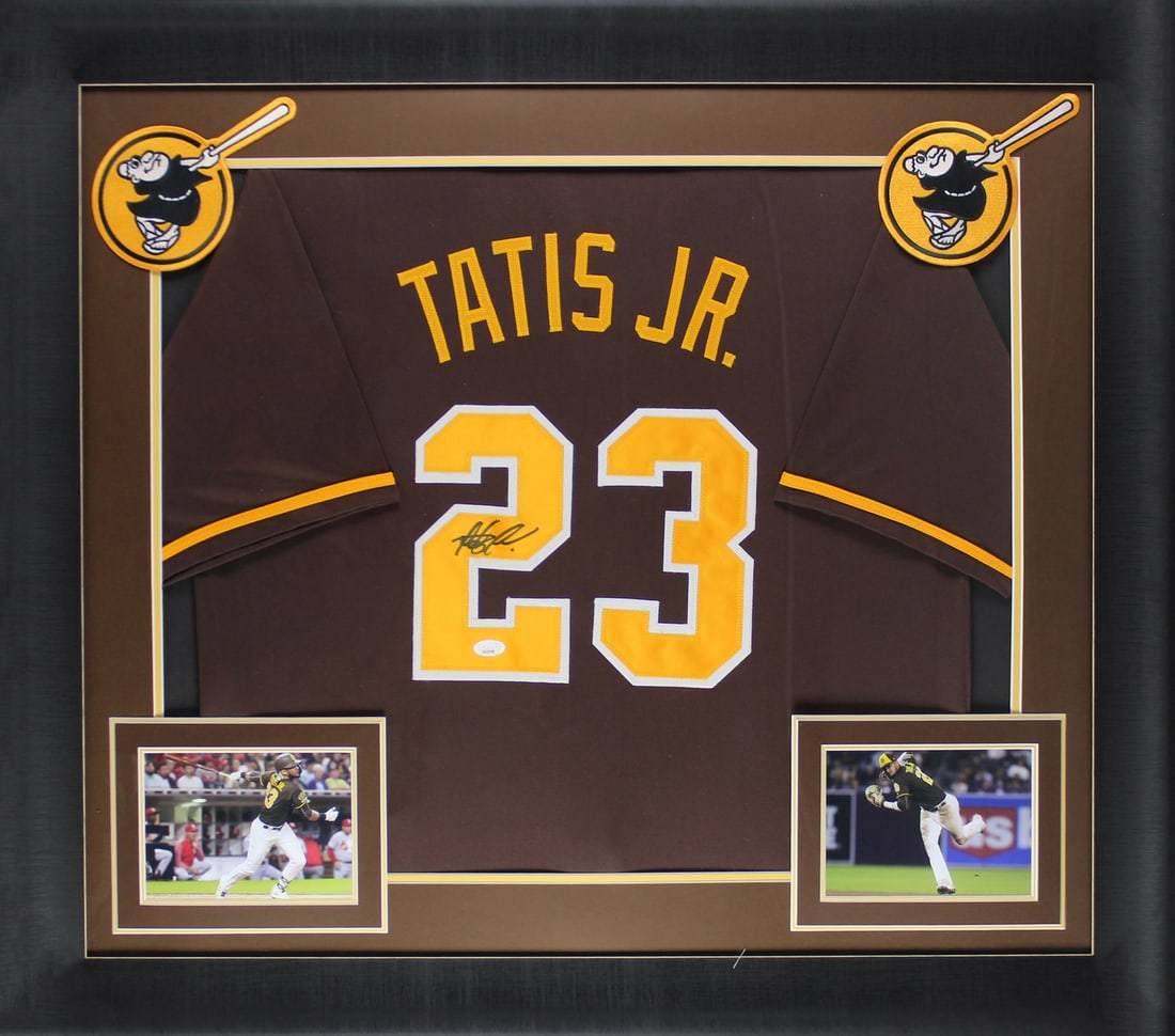 Fernando Tatis Jr. Autographed Framed Jersey San Diego Padres JSA (1 of 1)