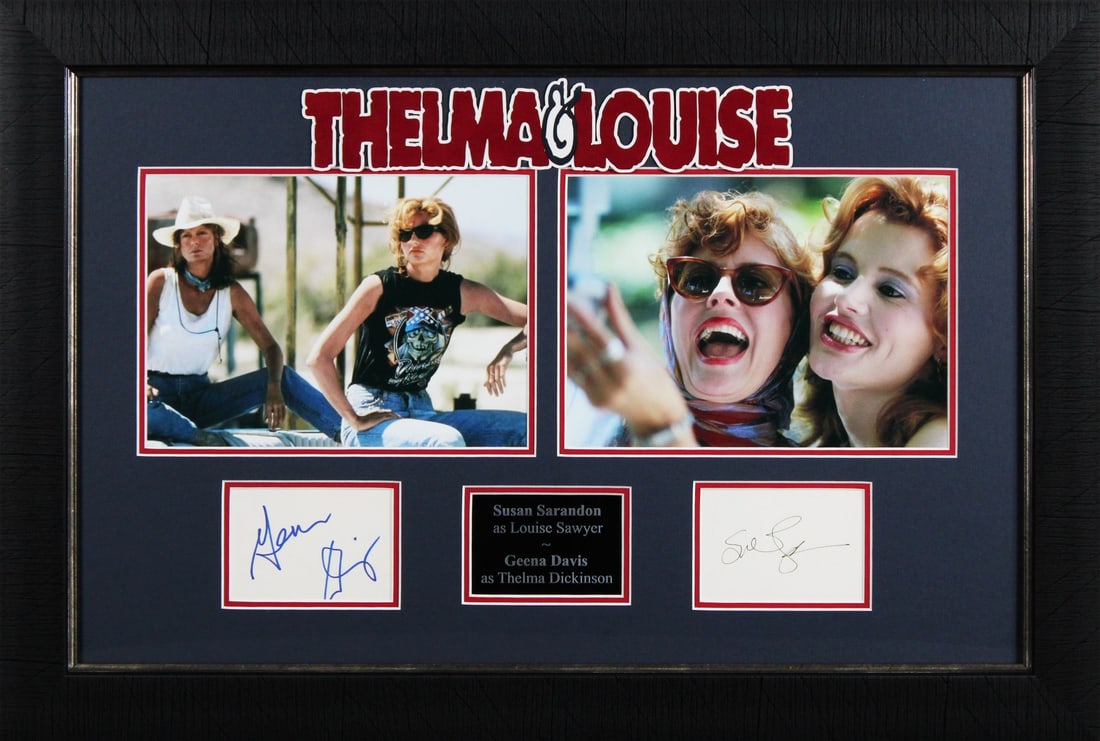 Susan Sarandon Geena Davis Thelma Louise Signed Framed Display Authentic COA (1 of 4)