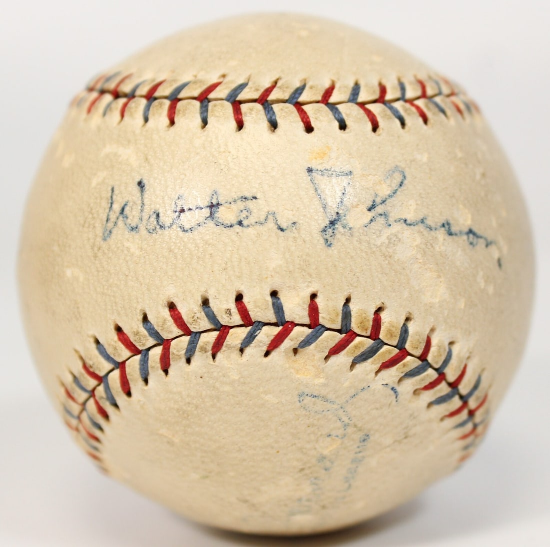 Walter Johnson 1929 Signed Official American League Baseball JSA COA: Walter Johnson 1929 Signed Official American League Baseball JSA COA This original 1929 Official American League baseball is a remarkable piece of baseball memorabilia, featuring the autograph of lege