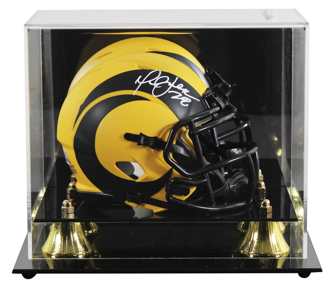 Marshall Faulk Signed Rave Speed Mini Helmet with BAS Authentication (1 of 3)