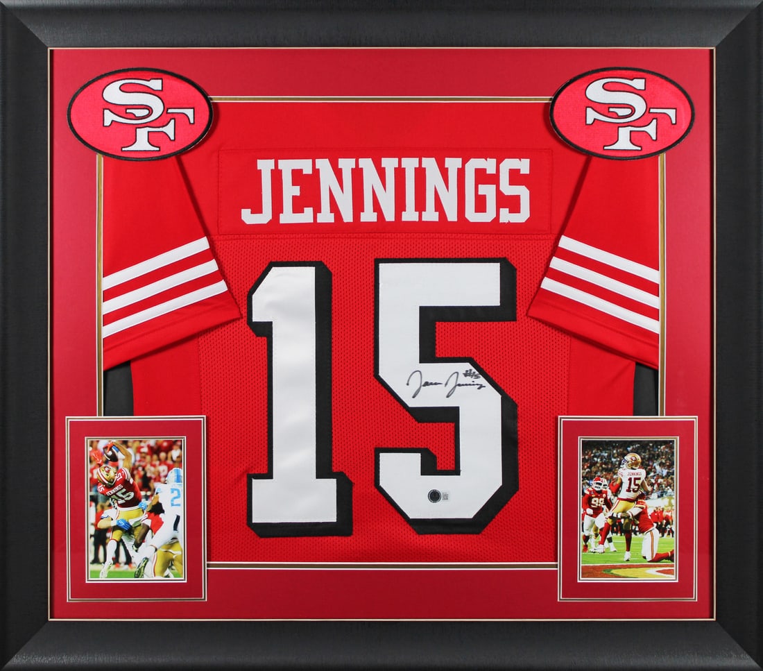 Jauan Jennings Signed San Francisco 49ers Framed Jersey with BAS Authentication (1 of 2)