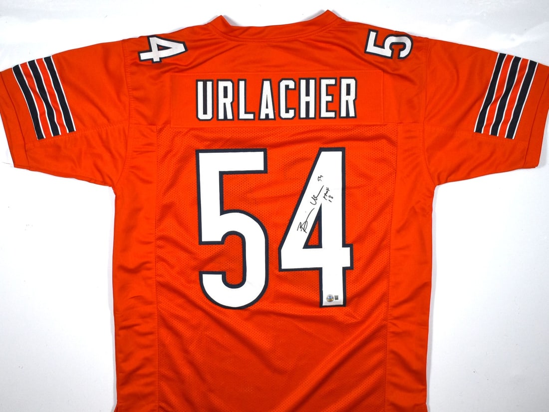 Signed Orange Pro Style Jersey Brian Urlacher Beckett Hologram (1 of 3)
