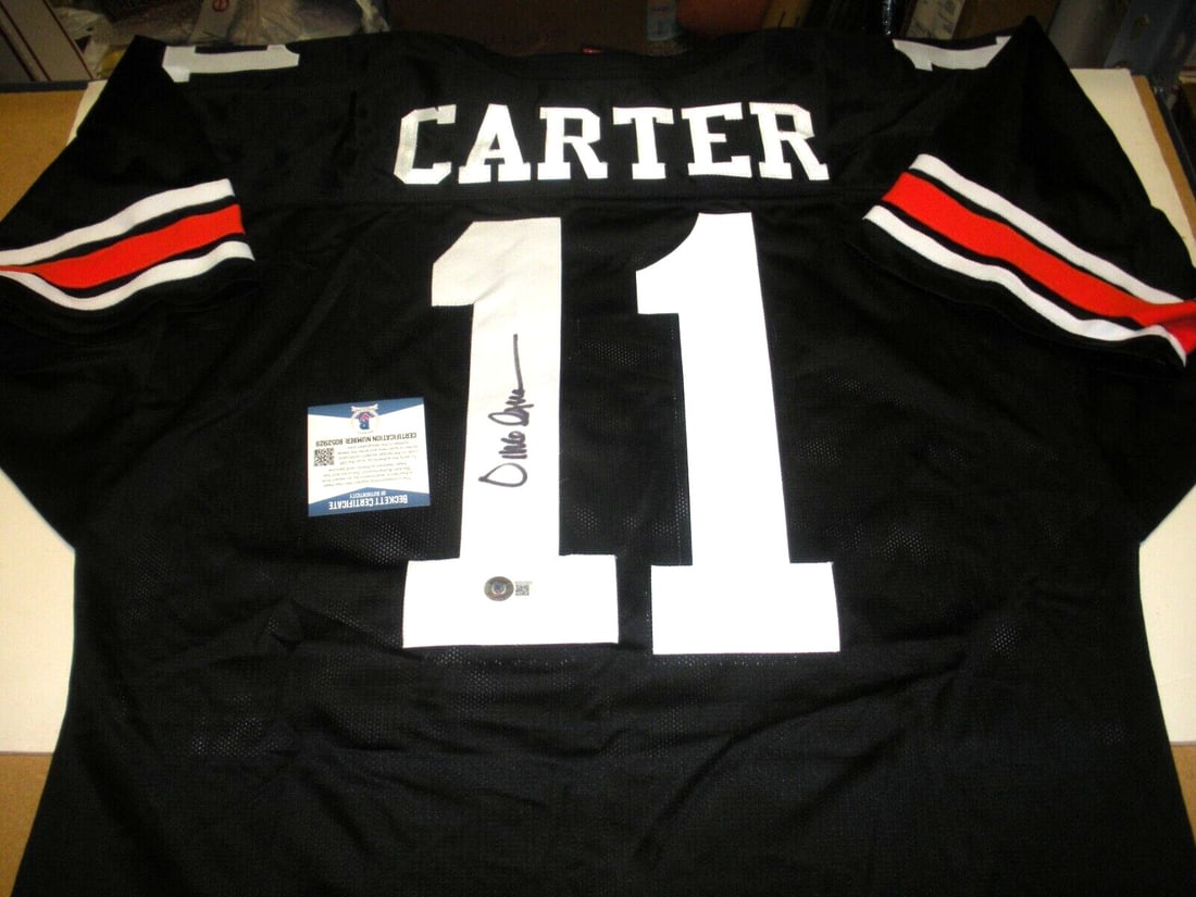 Virgil Carter Signed Cincinnati Bengals Wilson Jersey with Beckett COA (1 of 2)