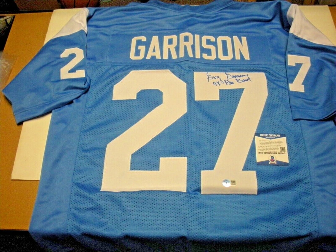 Gary Garrison San Diego Chargers Signed Jersey 4X Pro Bowl Beckett COA (1 of 2)