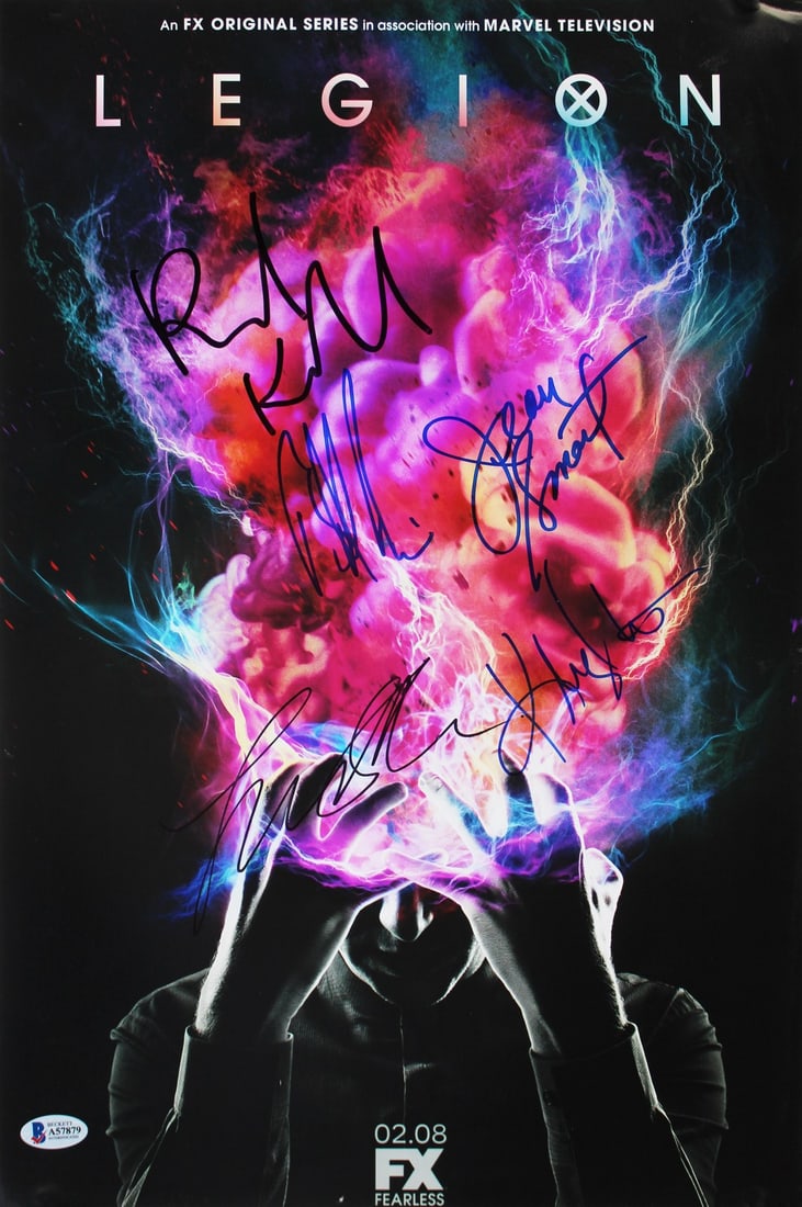 Legion Signed 12x18 Photo by Keller Smart Irwin Aselton Beckett Authenticated: Legion Signed 12x18 Photo by Keller Smart Irwin Aselton Beckett Authenticated This stunning 12x18 photograph features the autographs of Rachel Keller, Jean Smart, Bill Irwin, Katie Aselton, and one ad
