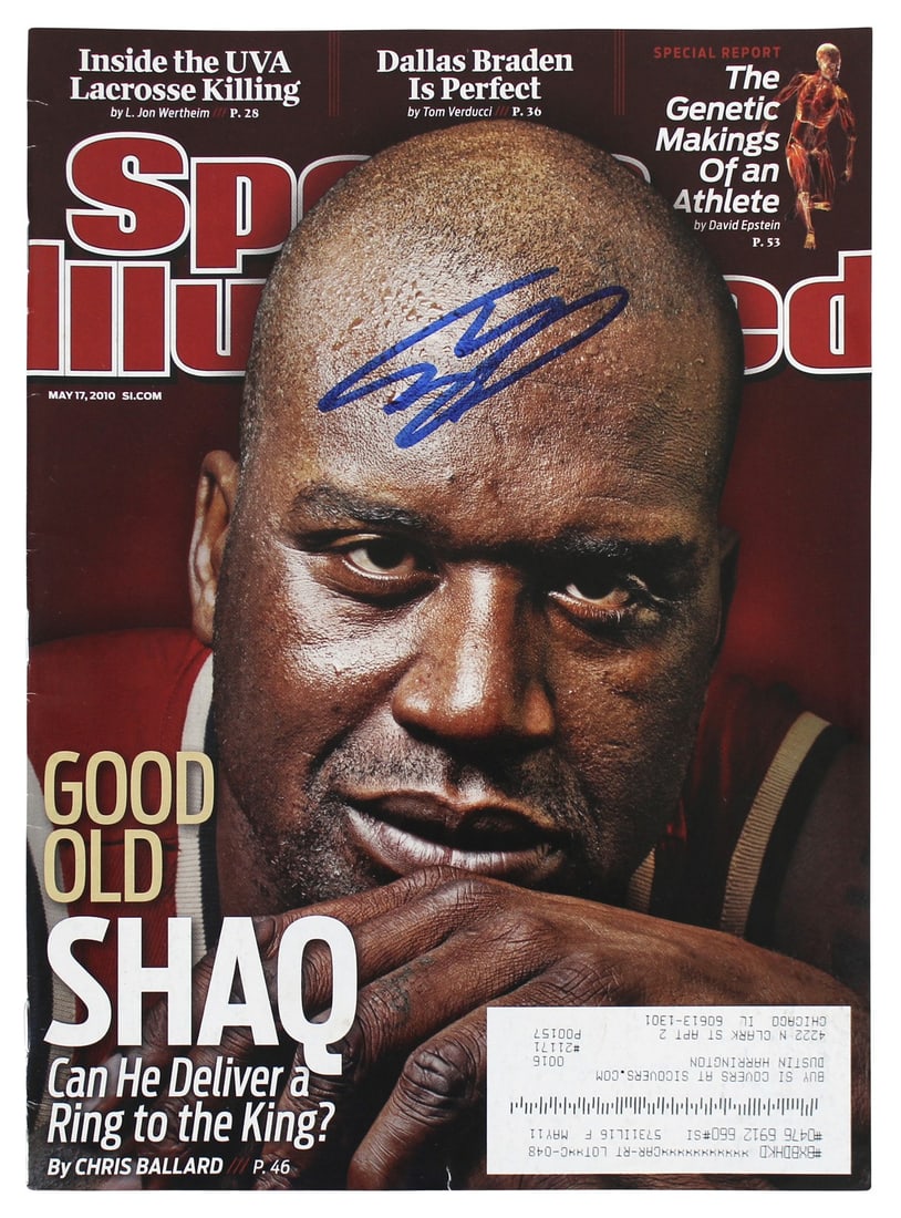 Shaquille O'Neal Signed Lakers May 2010 Sports Illustrated Magazine BAS Witnessed (1 of 6)